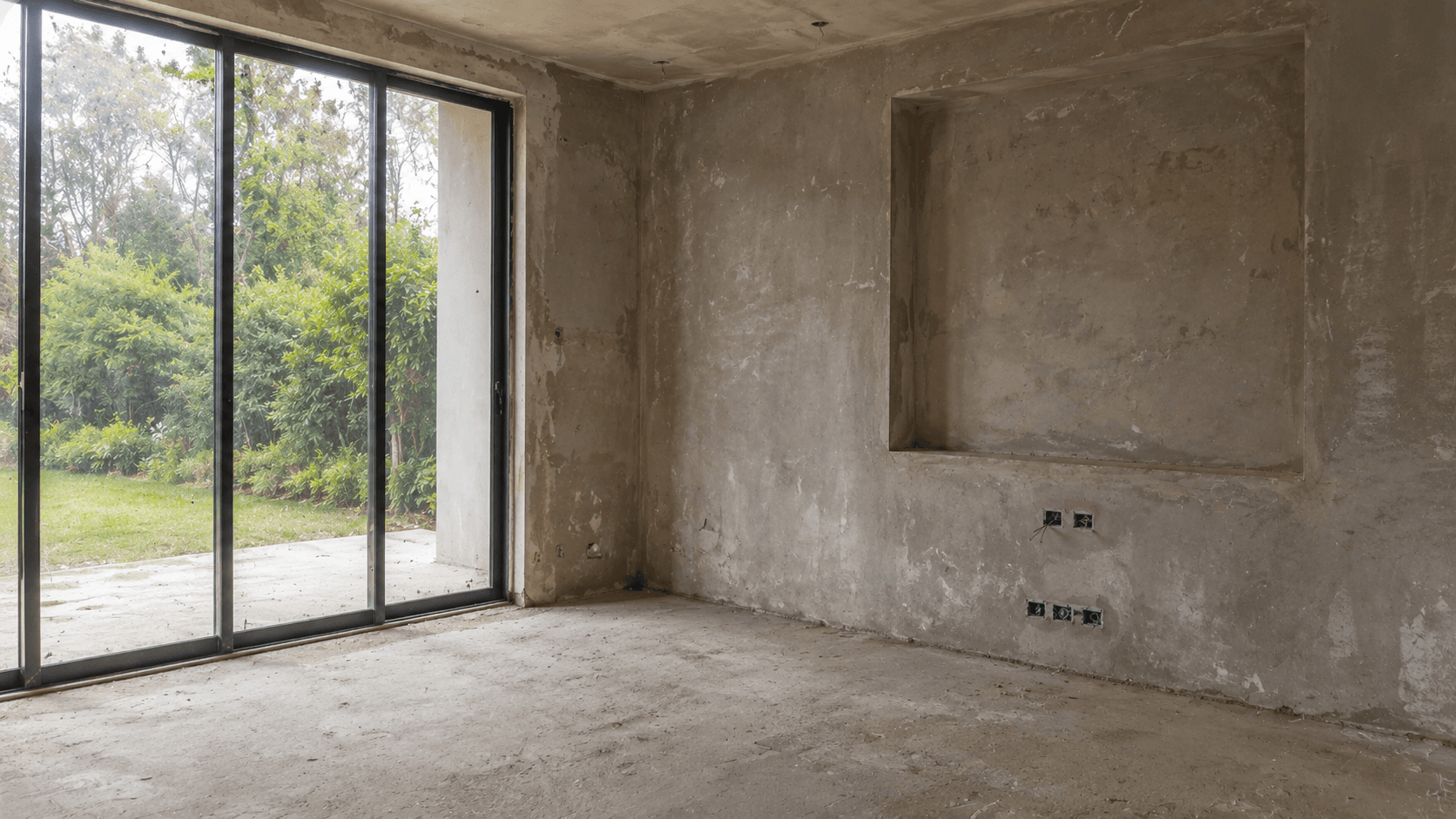 Living Room space before renovation